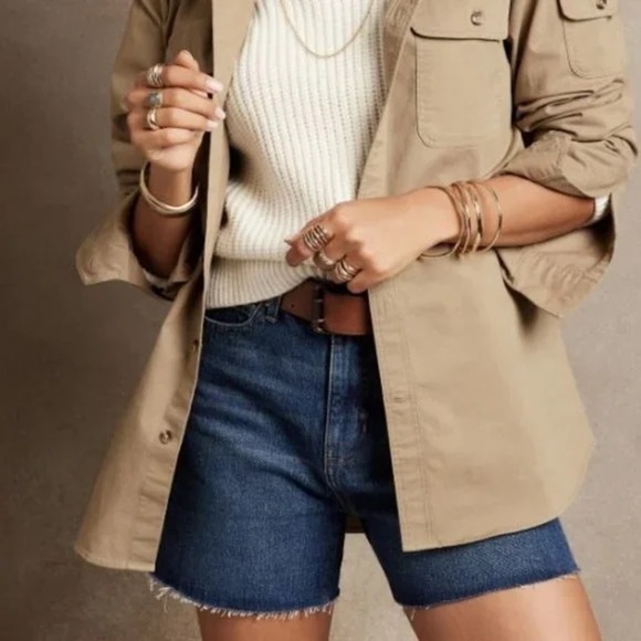 Banana Republic Women's Girlfriend Denim Short - Picture 1 of 10